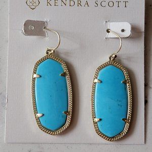 Vintage Kendra Scott Turquoise Elle Earrings